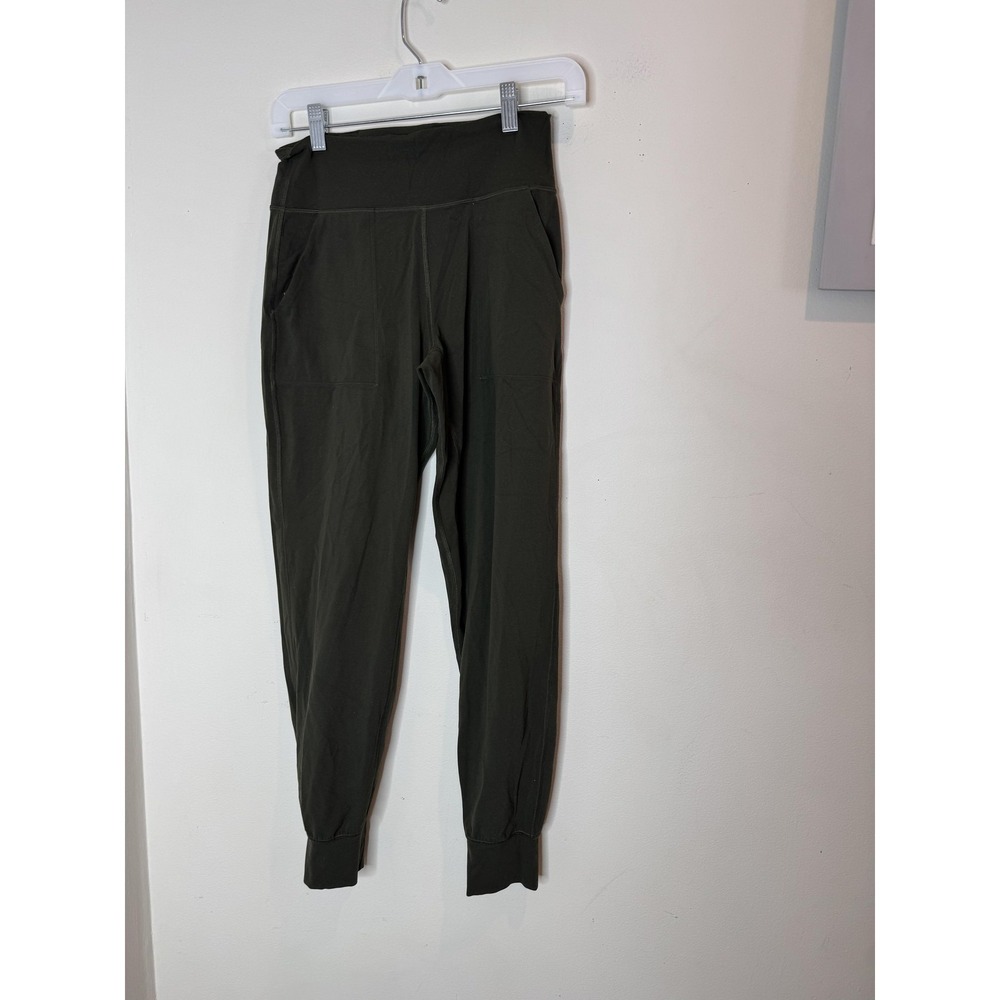 Lululemon‎ Jogger Pants Womens 6 Green Lightweight Woven High Rise Pockets - Picture 2 of 9